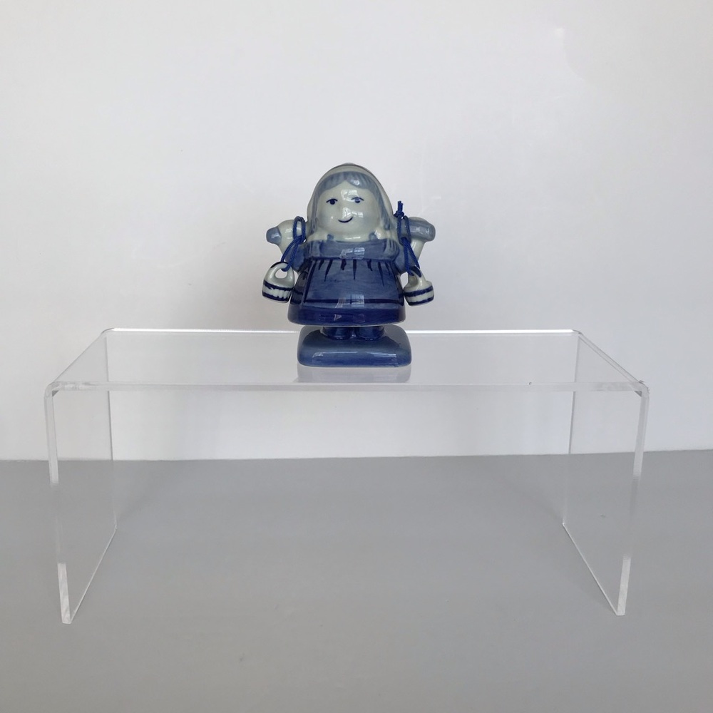Blue Ceramic Figurine